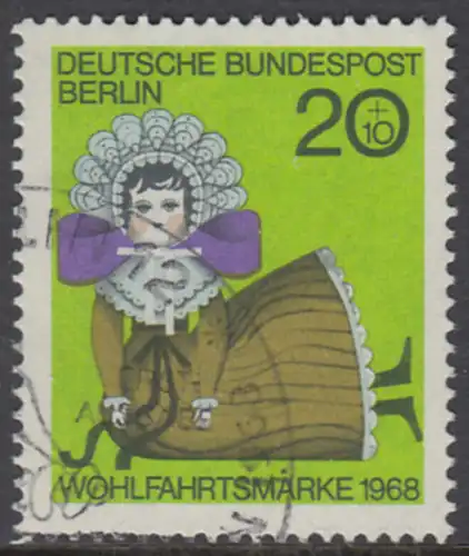 BERLIN 1968 Michel-Nummer 323 gestempelt EINZELMARKE (k)