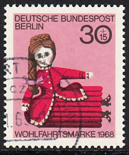 BERLIN 1968 Michel-Nummer 324 gestempelt EINZELMARKE (p)
