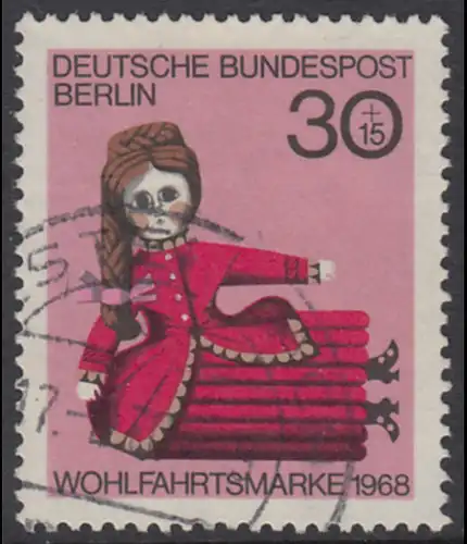 BERLIN 1968 Michel-Nummer 324 gestempelt EINZELMARKE (n)