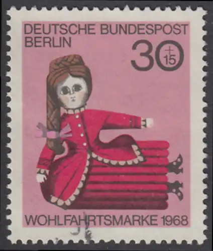 BERLIN 1968 Michel-Nummer 324 gestempelt EINZELMARKE (a)