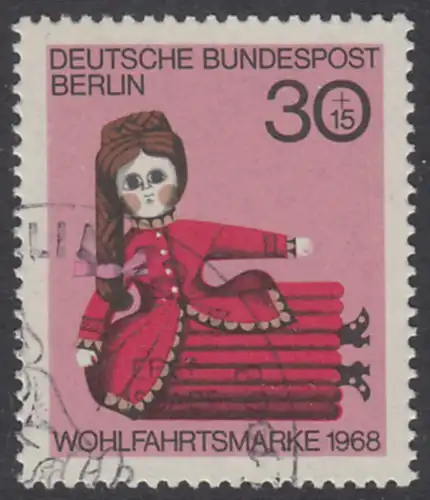BERLIN 1968 Michel-Nummer 324 gestempelt EINZELMARKE (m)