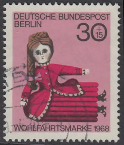 BERLIN 1968 Michel-Nummer 324 gestempelt EINZELMARKE (e)