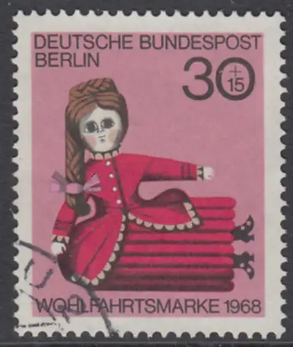 BERLIN 1968 Michel-Nummer 324 gestempelt EINZELMARKE (d)