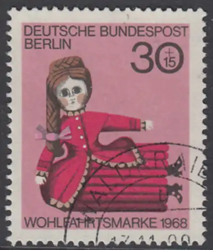 BERLIN 1968 Michel-Nummer 324 gestempelt EINZELMARKE (b)