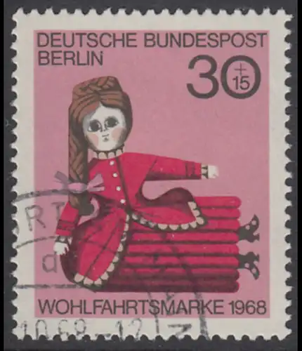 BERLIN 1968 Michel-Nummer 324 gestempelt EINZELMARKE (g)