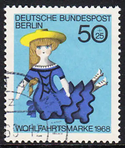 BERLIN 1968 Michel-Nummer 325 gestempelt EINZELMARKE (s)