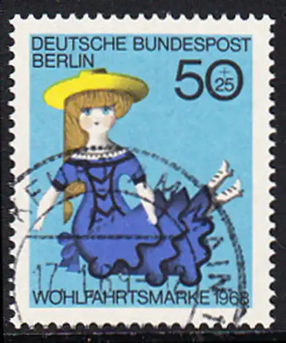 BERLIN 1968 Michel-Nummer 325 gestempelt EINZELMARKE (t)