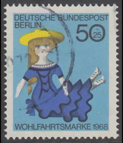 BERLIN 1968 Michel-Nummer 325 gestempelt EINZELMARKE (k)
