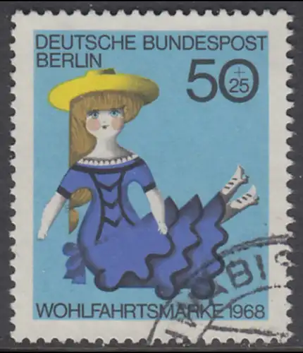 BERLIN 1968 Michel-Nummer 325 gestempelt EINZELMARKE (b)