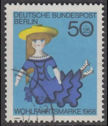 BERLIN 1968 Michel-Nummer 325 gestempelt EINZELMARKE (a)