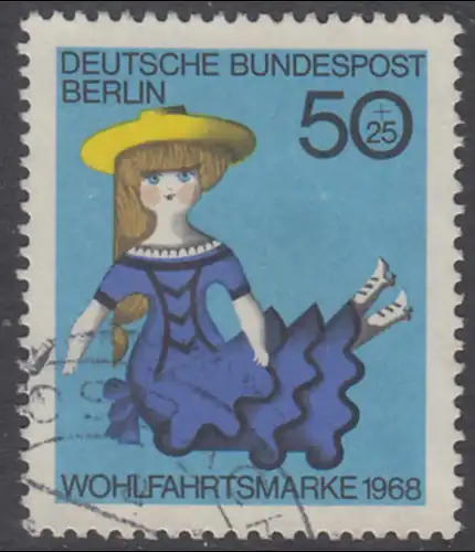 BERLIN 1968 Michel-Nummer 325 gestempelt EINZELMARKE (l)