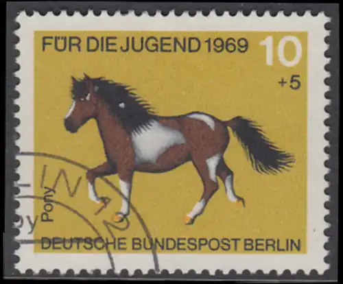 BERLIN 1969 Michel-Nummer 326 gestempelt EINZELMARKE (b)