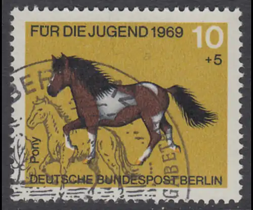 BERLIN 1969 Michel-Nummer 326 gestempelt EINZELMARKE (l)