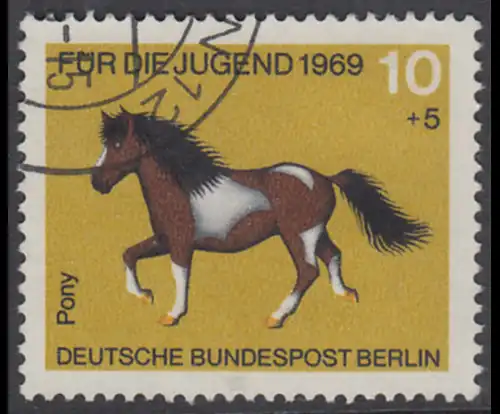 BERLIN 1969 Michel-Nummer 326 gestempelt EINZELMARKE (e)