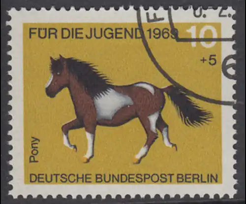 BERLIN 1969 Michel-Nummer 326 gestempelt EINZELMARKE (c)