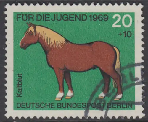 BERLIN 1969 Michel-Nummer 327 gestempelt EINZELMARKE (m)