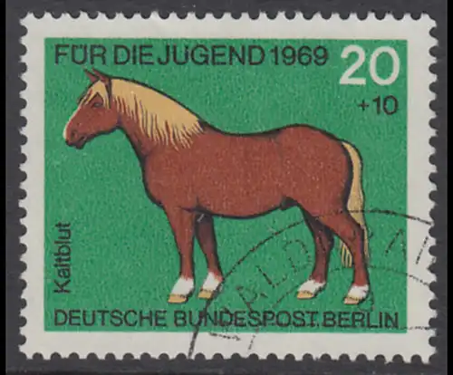 BERLIN 1969 Michel-Nummer 327 gestempelt EINZELMARKE (g)
