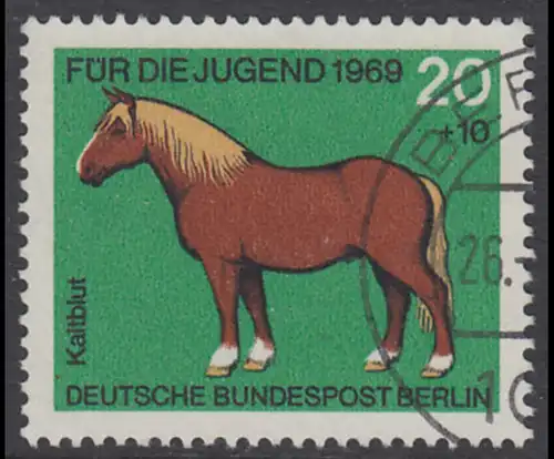 BERLIN 1969 Michel-Nummer 327 gestempelt EINZELMARKE (e)