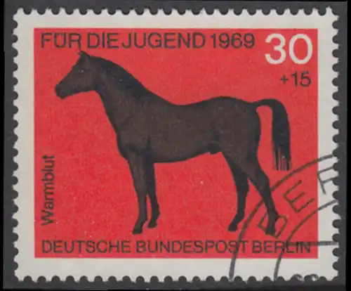 BERLIN 1969 Michel-Nummer 328 gestempelt EINZELMARKE (p)