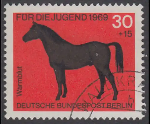 BERLIN 1969 Michel-Nummer 328 gestempelt EINZELMARKE (k)