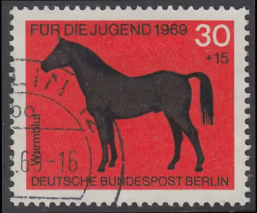 BERLIN 1969 Michel-Nummer 328 gestempelt EINZELMARKE (f)