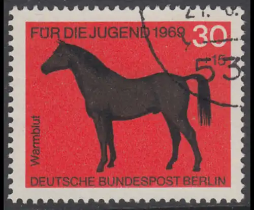 BERLIN 1969 Michel-Nummer 328 gestempelt EINZELMARKE (e)