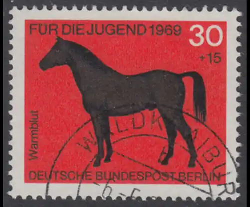 BERLIN 1969 Michel-Nummer 328 gestempelt EINZELMARKE (d)
