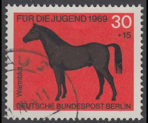 BERLIN 1969 Michel-Nummer 328 gestempelt EINZELMARKE (c)