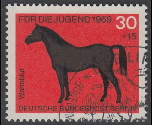 BERLIN 1969 Michel-Nummer 328 gestempelt EINZELMARKE (b)
