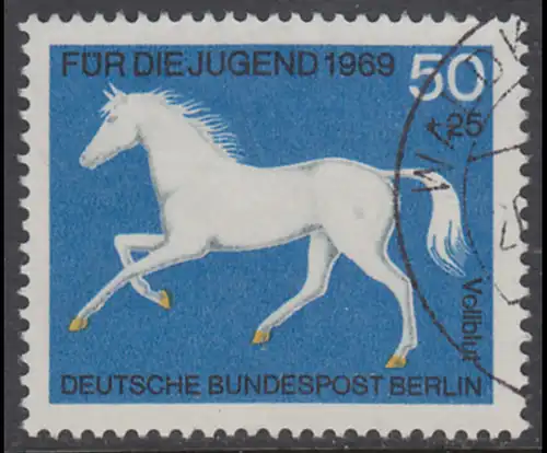 BERLIN 1969 Michel-Nummer 329 gestempelt EINZELMARKE (o)