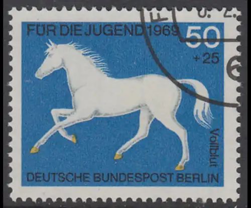 BERLIN 1969 Michel-Nummer 329 gestempelt EINZELMARKE (c)