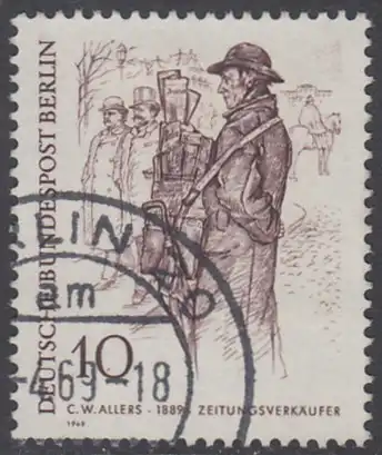 BERLIN 1969 Michel-Nummer 331 gestempelt EINZELMARKE (g)