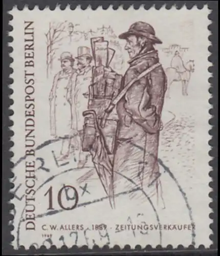 BERLIN 1969 Michel-Nummer 331 gestempelt EINZELMARKE (d)