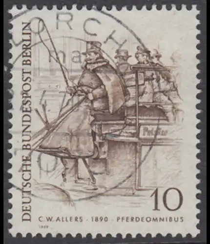 BERLIN 1969 Michel-Nummer 332 gestempelt EINZELMARKE (f)