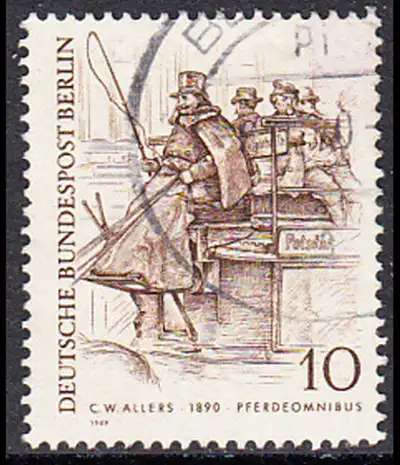 BERLIN 1969 Michel-Nummer 332 gestempelt EINZELMARKE (c)