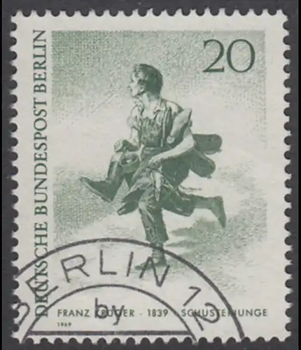 BERLIN 1969 Michel-Nummer 333 gestempelt EINZELMARKE (b)