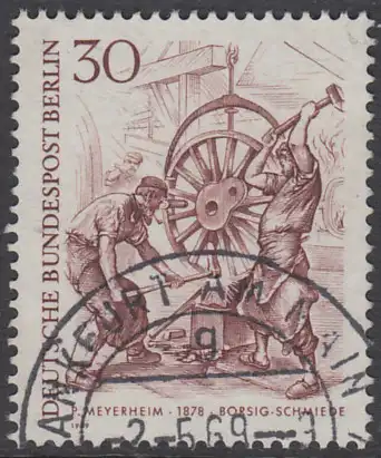 BERLIN 1969 Michel-Nummer 335 gestempelt EINZELMARKE (m)