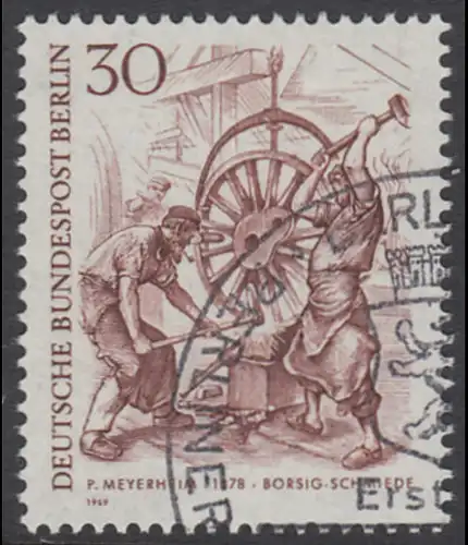 BERLIN 1969 Michel-Nummer 335 gestempelt EINZELMARKE (c)