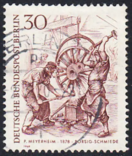 BERLIN 1969 Michel-Nummer 335 gestempelt EINZELMARKE (a)