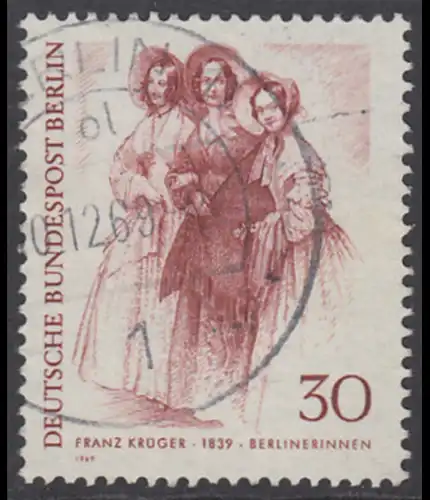 BERLIN 1969 Michel-Nummer 336 gestempelt EINZELMARKE (f)