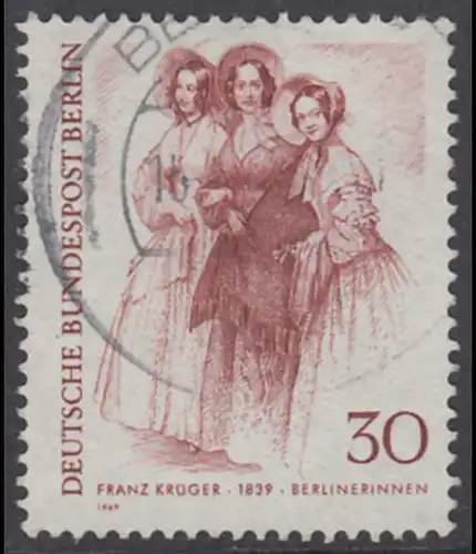 BERLIN 1969 Michel-Nummer 336 gestempelt EINZELMARKE (d)