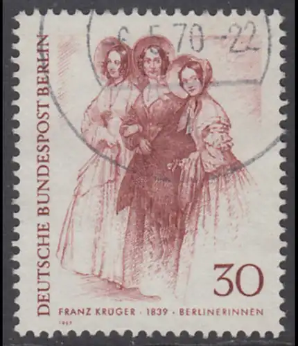 BERLIN 1969 Michel-Nummer 336 gestempelt EINZELMARKE (e)