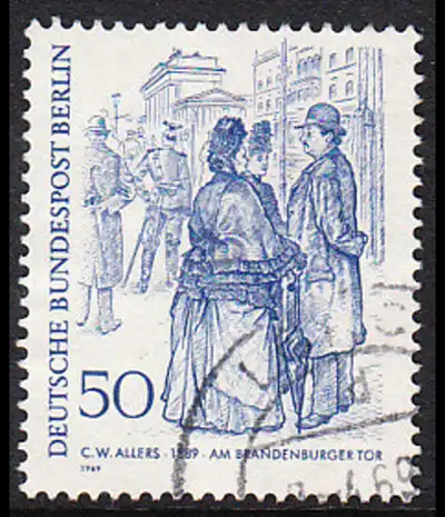 BERLIN 1969 Michel-Nummer 337 gestempelt EINZELMARKE (l)