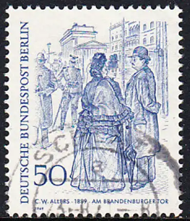 BERLIN 1969 Michel-Nummer 337 gestempelt EINZELMARKE (c)