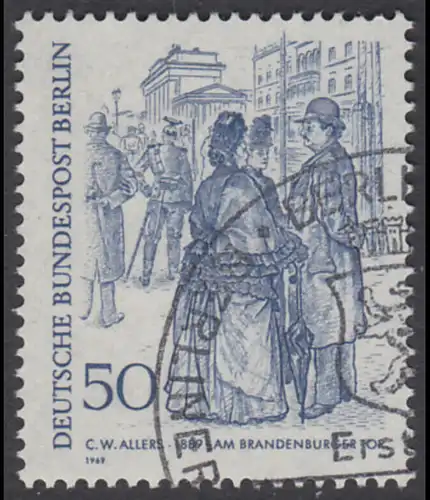 BERLIN 1969 Michel-Nummer 337 gestempelt EINZELMARKE (d)