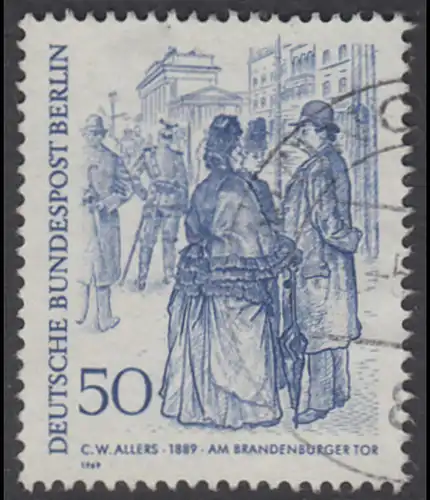 BERLIN 1969 Michel-Nummer 337 gestempelt EINZELMARKE (k)