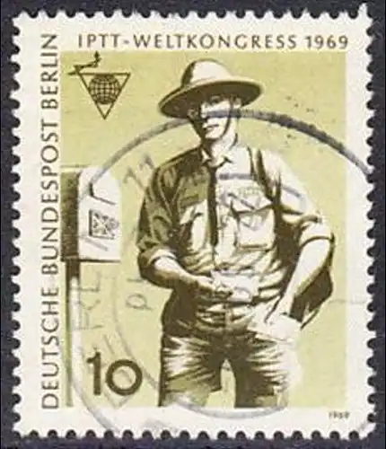 BERLIN 1969 Michel-Nummer 342 gestempelt EINZELMARKE (b)