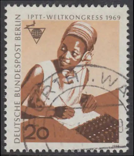 BERLIN 1969 Michel-Nummer 343 gestempelt EINZELMARKE (f)