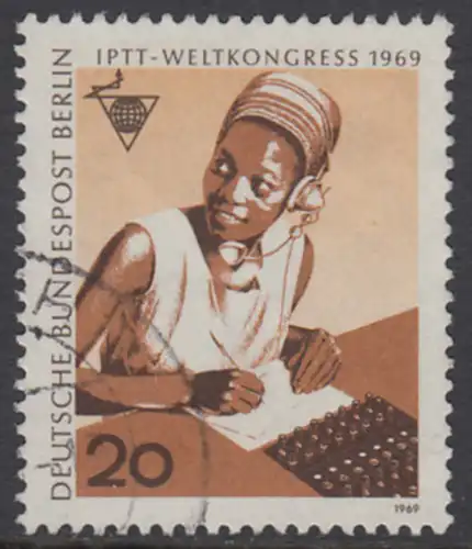 BERLIN 1969 Michel-Nummer 343 gestempelt EINZELMARKE (e)