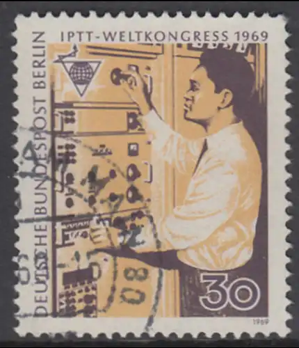 BERLIN 1969 Michel-Nummer 344 gestempelt EINZELMARKE (m)